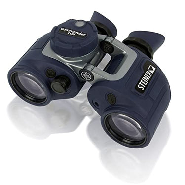 STEINER Marine-Fernglas Commander 7x50c - Deutsche Marken-Qualität, 30 Jahre Garantie, HD-stabilisierter Kompass, 10m wasserdicht, extrem robust, das Flaggschiff unter den Marine Ferngläsern im Sale